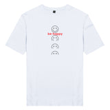 Áo thun unisex cotton 100% in hình Be Happy.