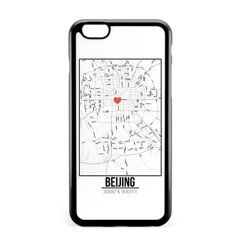 Ốp lưng dẻo iphone in hình Love City Map - Beijing