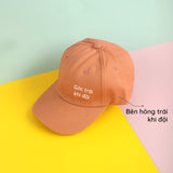 Nón lưỡi trai in custom chữ theo ý thích, form mềm - nhiều màu.