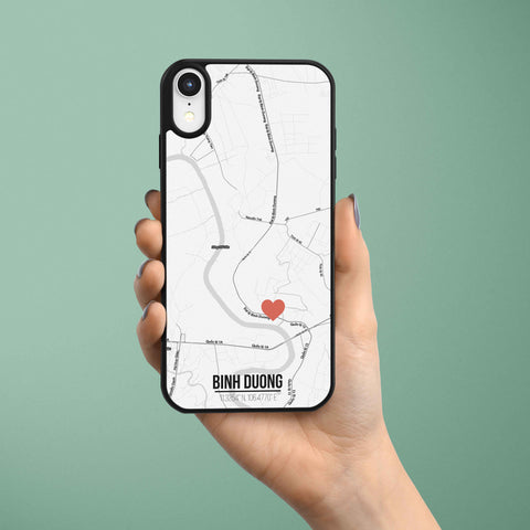 Ốp lưng  iphone in hình Love City Vietnam Map - Binh Duong (đủ model iphone)