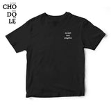 Áo thun in chữ quote tee sweet but psycho ( Màu đen )