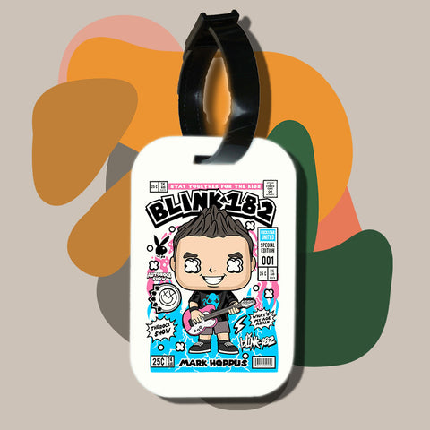 Travel tag cho túi xách/balo du lịch in hình pop culture cartoon series blink182
