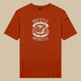 Áo thun unisex cotton 100% in hình Brat Style - Motorcycle (nhiều màu)