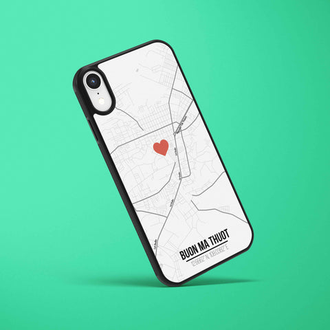 Ốp lưng  iphone in hình Love City Vietnam Map - Buon Ma Thuot (đủ model iphone)