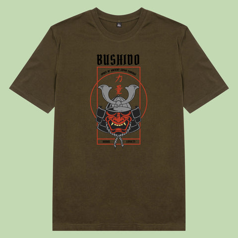 Áo thun unisex cotton 100% in hình Bushido - Japanese Art (nhiều màu)