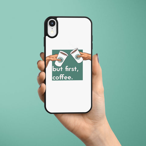 Ốp lưng iphone case in hình But first coffee.