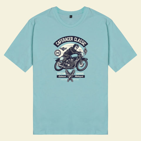 Áo thun unisex cotton 100% in hình Cafe Racer, Rider Classic (nhiều màu)