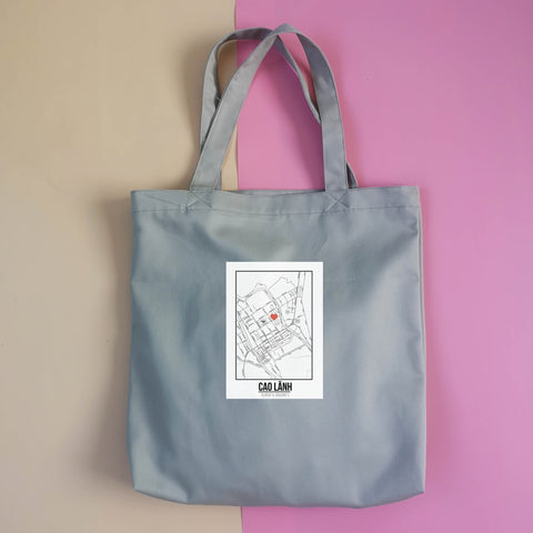Túi tote in hình Love City Vietnam , Cao Lãnh - nhiều màu