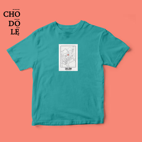 Áo thun unisex cotton 100% in hình Love City Vietnam - Cao Lãnh (nhiều màu)
