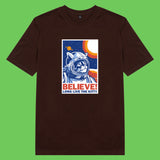 Áo thun unisex cotton in hình phim Cat Lover series - Believe (nhiều màu)