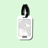 Travel tag cho túi xách/balo du lịch in hình Love City Map - Danang