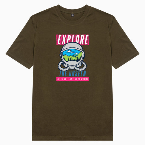 Áo thun unisex in hình Explore the Unseen (nhiều màu)