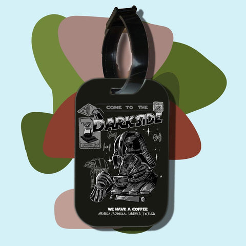 Travel tag cho túi xách/balo du lịch in hình Coffee Lover darkside coffee