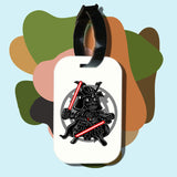 Travel tag cho túi xách/balo du lịch in hình Star wars Darkside Samurai