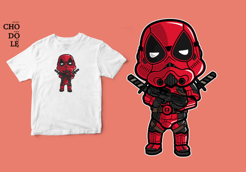 Áo thun unisex cotton 100% in hình Super Heroes Series - Dead Trooper (nhiều màu)
