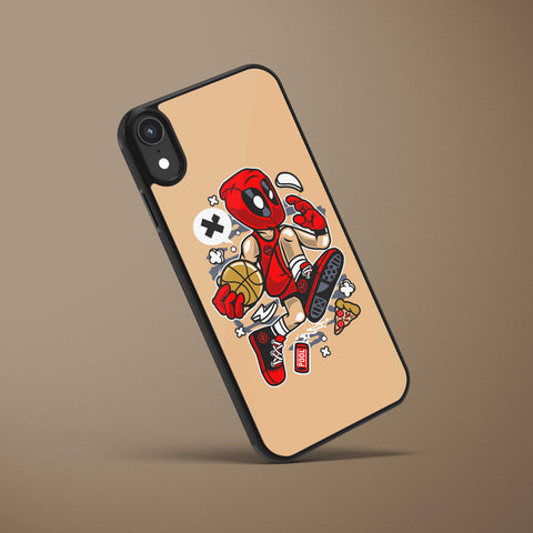 Ốp lưng  iphone in hình Super Heroes Series - Deadpool Basketball (đủ model iphone)
