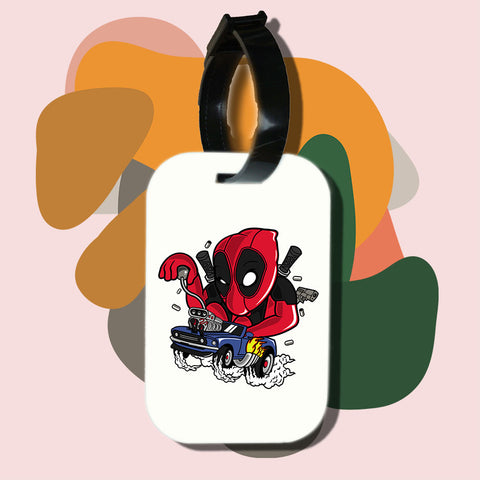 Travel tag cho túi xách/balo du lịch in hình Super Heroes Deadrace