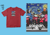 Áo thun unisex cotton 100% in hình Saigon Starry Night (nhiều màu)