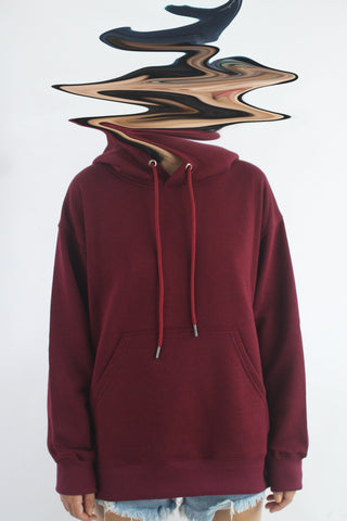 Áo hoodie unisex cotton nỉ trơn - xẻ tà (nhiều màu)