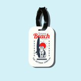 Travel tag cho túi xách/balo du lịch in hình Life is better when you surf, and there is dog
