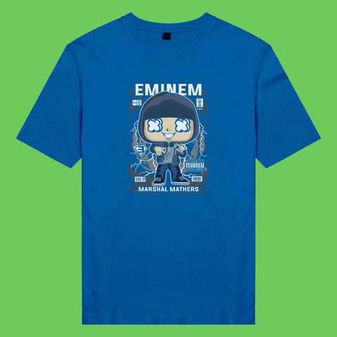 Áo thun unisex cotton in hình pop culture cartoon series - Hip Hop Legends Eminem (nhiều màu)
