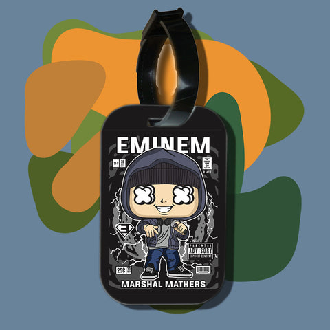 Travel tag cho túi xách/balo du lịch in hình pop culture cartoon series - eminem