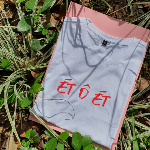 Áo thun cotton 100% in chữ Ét Ô Ét SOS