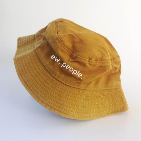 Nón bucket wax in chữ ew, people (nhiều màu)