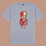 Áo thun unisex cotton in hình Half Skeleton series - Flash (nhiều màu)