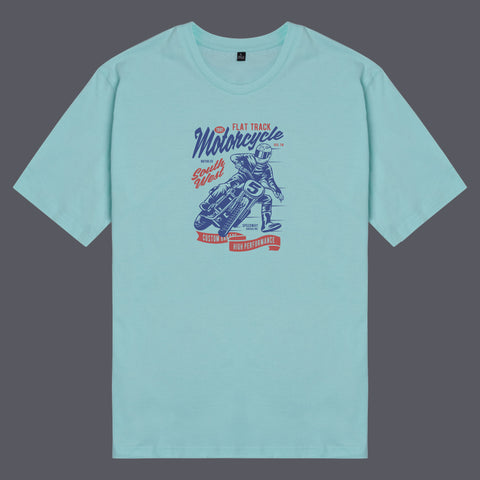 Áo thun unisex cotton 100% in hình Flat Tracker (nhiều màu)
