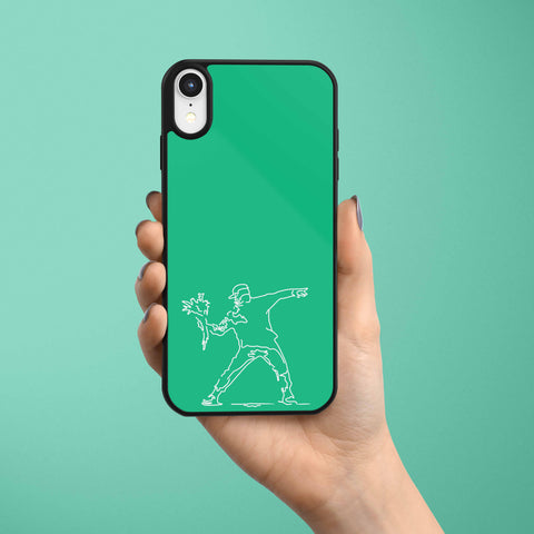 Ốp lưng  iphone in hình  Banksy - Flower Thrower