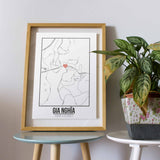 Tranh poster khổ A3 giấy mỹ thuật in hình Love City Vietnam - Gia Nghĩa