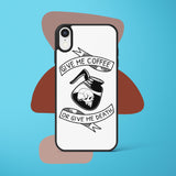 Ốp lưng iphone in hình Coffee Lover - give me coffee or give me death (đủ model iphone)