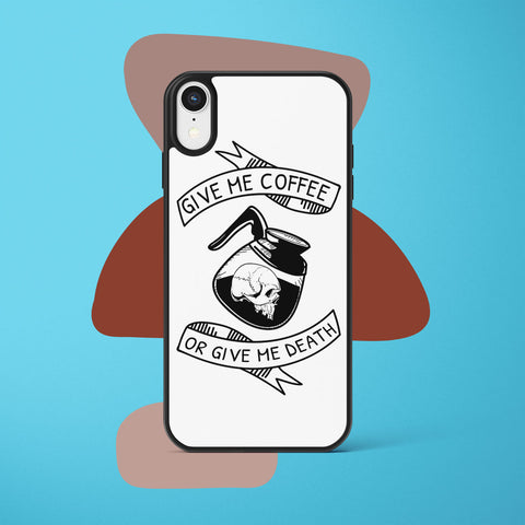 Ốp lưng iphone in hình Coffee Lover - give me coffee or give me death (đủ model iphone)