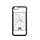 Ốp lưng dẻo iphone in hình Love City Map - Hanoi