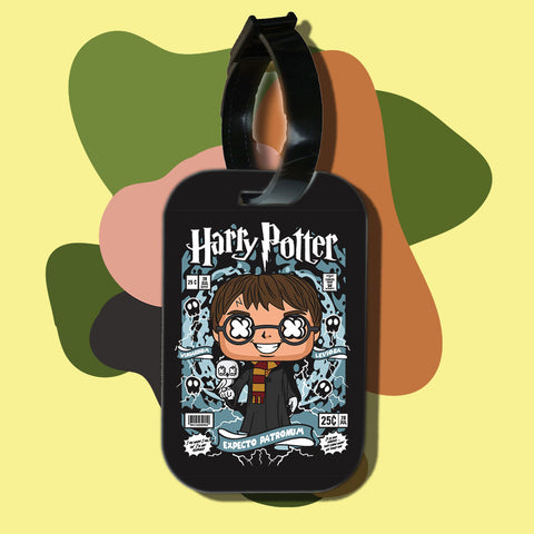 Travel tag cho túi xách/balo du lịch in hình pop culture cartoon series - harry potter