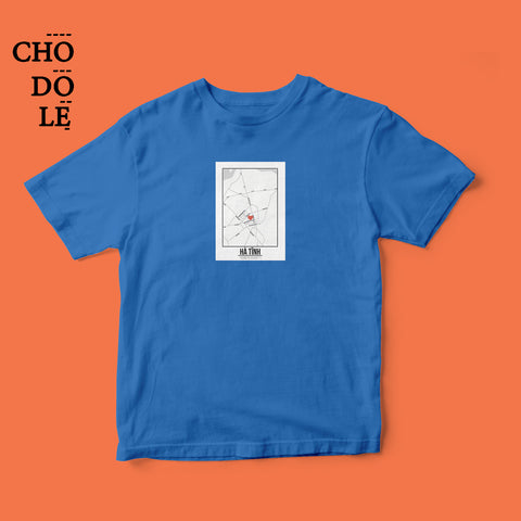 Áo thun unisex cotton 100% in hình Love City Vietnam - Hà Tĩnh (nhiều màu)
