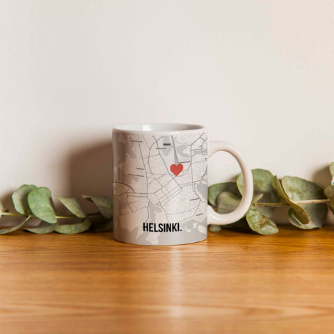 Ly sứ uống trà/ cafe in hình Love City - Helsinki