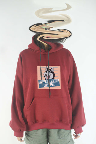Áo khoác hoodie unisex cotton hình Pet Lovers , It was not me - Husky (nhiều màu)