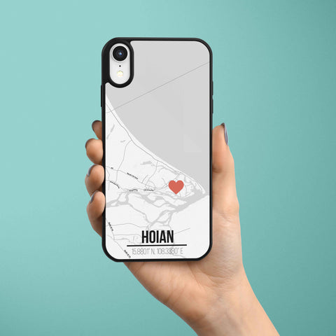 Ốp lưng  iphone in hình Love City Vietnam Map - Hội An (đủ model iphone)