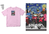 Áo thun unisex cotton 100% in hình Saigon Starry Night (nhiều màu)