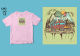 Áo thun unisex cotton 100% in hình Go on Adventure