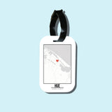 Travel tag cho túi xách/balo du lịch in hình Love City Map - Hue
