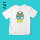 Áo thun unisex cotton 100% in hình I love you to the moon