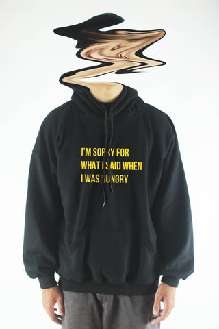 Áo khoác hoodie unisex cotton in chữ I'm sorry for what I said (nhiều màu)