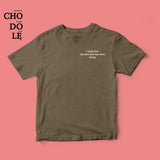 Áo thun unisex cotton 100% in quote I only love my bed and my mom  (nhiều màu)