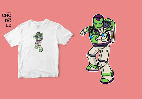 ÁO THUN UNISEX COTTON 100% IN HÌNH Super Heroes series - Iron Buzz