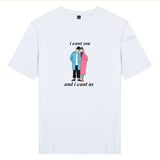 Áo thun unisex cotton 100% in hình Love Couple - I want you and I want us (nhiều màu)