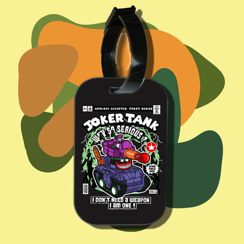Travel tag cho túi xách/balo du lịch in hình pop culture cartoon series - joker tank