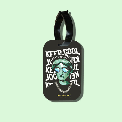 Travel tag cho túi xách/balo du lịch in hình Keep Cool